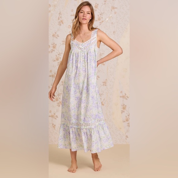 Eileen West Other - The "Eileen" Lavender Echo Cotton Lawn Ballet Nightgown